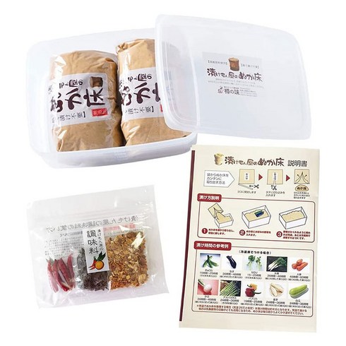 일본식 채소절임 츠케모노 만들기 누카도코 누카즈케 세트, 1개