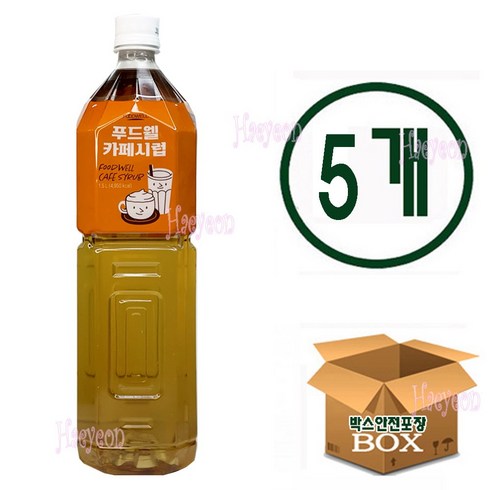 푸드웰 카페시럽, 5개, 1.5L