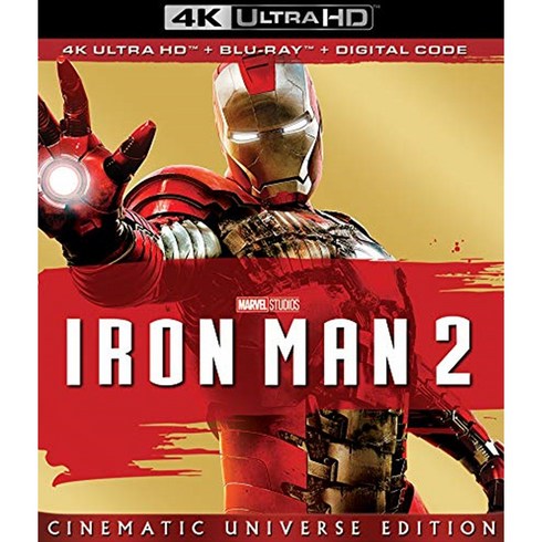 아이언맨2 IRON MAN2 (4K UHD 블루레이 영어) 액션 어드벤처 마블영화 히어로
