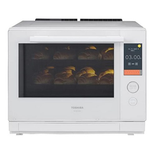 도시바 과열 수증기 오븐 레인지 30L 석요 돔 350℃ 2단 조리 ER-WD7000(W) 그란 화이트