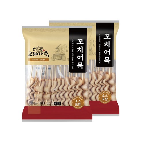 고래사 꼬치 어묵 냉동926g 2봉 세트, 926g, 2개