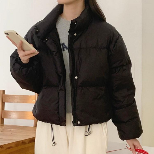 2023년 가성비 최고 덕다운숏패딩 - [#자체제작]솔리드 덕다운 숏패딩-6color