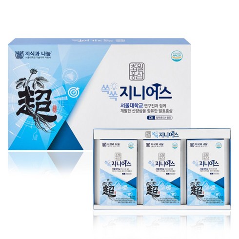 [초월홍삼] 학업에 지친 자녀를 위한 쏙쏙지니어스 컴파운드K, 30개입, 1개