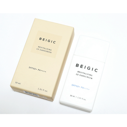 [솦정품] BEIGIC 리바이탈라이징 CE 선크림 30ml 1개 베이지크 선스크린 발림성선크림 백탁현상없는선크림 선크림 자외선차단선크림 썬크림 촉촉한선크림 산뜻한선크림 순한선크림