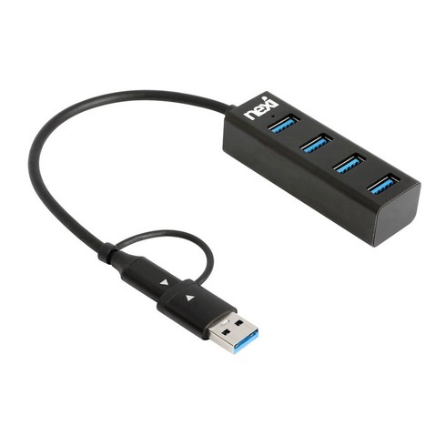 넥시 NX-U3130-4PH C타입/A타입 4포트 USB허브 / NX1275