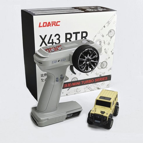 LDARC X43 - LDARC X43 RTR/BNR 1/43 크롤러 터보 RC카 4WD 리모컨 미니 클라이밍 실내 레이싱 차량 어린이 어른용 장난감 오프로더, [11] BNR-Lemon yellow