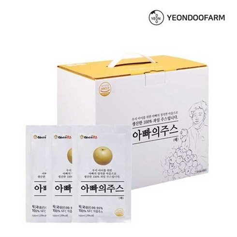 연두팜 아빠의주스 배즙 100ml 50개입 한박스, 5000ml, 1개