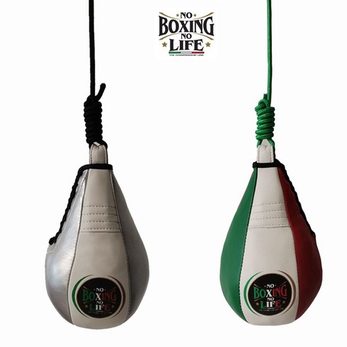 NoBoxingNoLife 가정용 회전 훈련 샌드백 플래시백, 3m 랜야드가 있는 화이트 실버