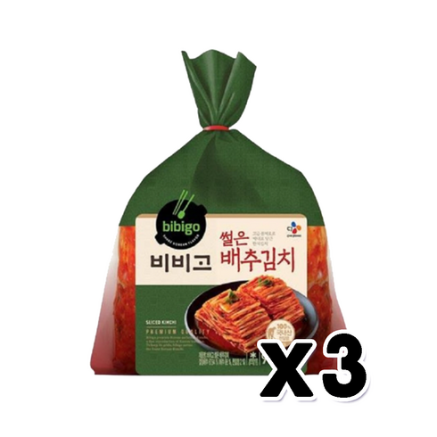 비비고썰은김치 - 비비고 썰은 배추김치 900g x 3개