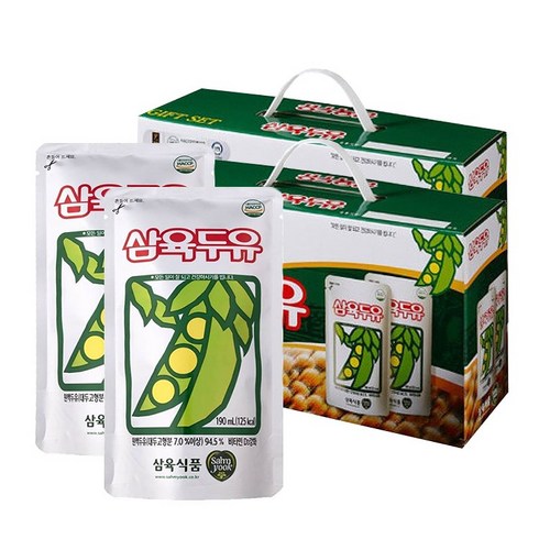 삼육두유 파우치 190ml 40팩 (20팩 *2박스), 40개