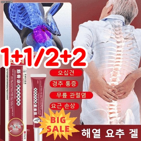 요추관절찜질패치 - 1+1근골형 해열 요추 겔 관절 경추진통 완화젤, (1+1), 20g