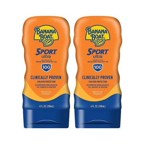 spf100 - Banana Boat 바나나보트 스포츠 선스크린 로션 4 Ounces SPF 100 118ml, 2개