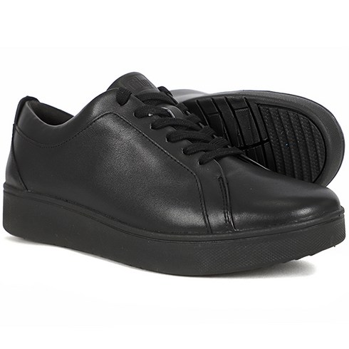 핏플랍스니커즈 - 핏플랍 RALLY REATHER ALL BLACK W SNEAKERS (X22-090)