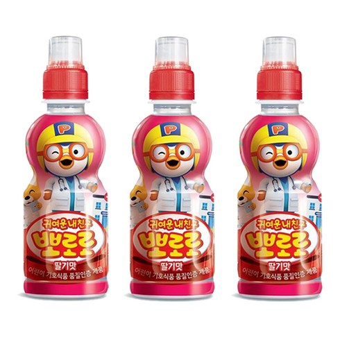 뽀로로딸기 - 팔도 뽀로로 딸기 235ml x 24개입, 24개