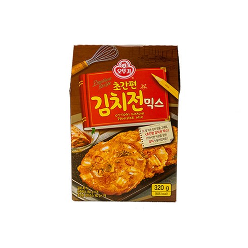 오뚜기 초간편 김치전 믹스, 320g, 4개