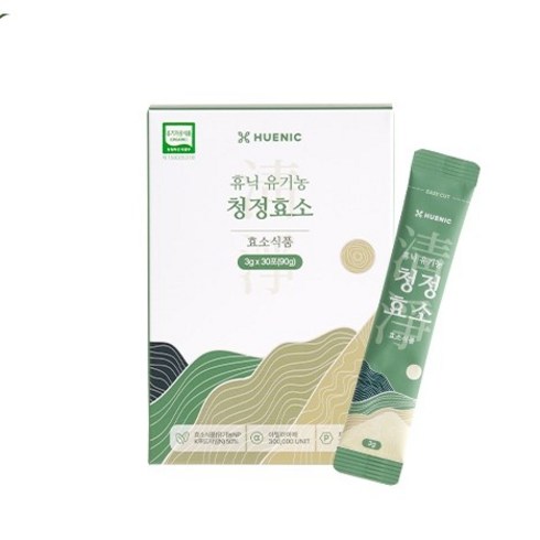 휴닉 유기농 청정 곡물발효효소 3g*30포 / 4세대효소 역가수치 최소30만 식물성유산균 쾌변 소화, 90g, 1개