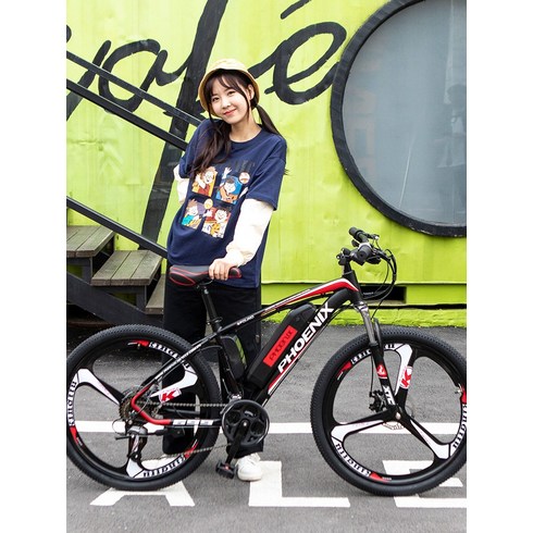 2023년 가성비 최고 자이언트전기자전거 - 자이언트 전기 자전거 리튬 이온 26인치 브레이크, 고탄소강/리튬배터리10AH/올인원휠/40Km, 36V