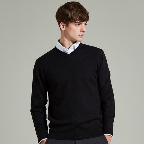 코디갤러리 by STCO 워셔블 베이직 브이넥 니트