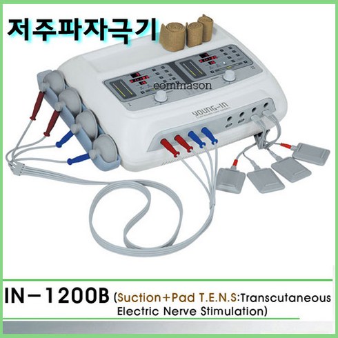 저주파자극기 IN-1200B 2인용 석션+패드텐스 영인저주파자극기, 1개