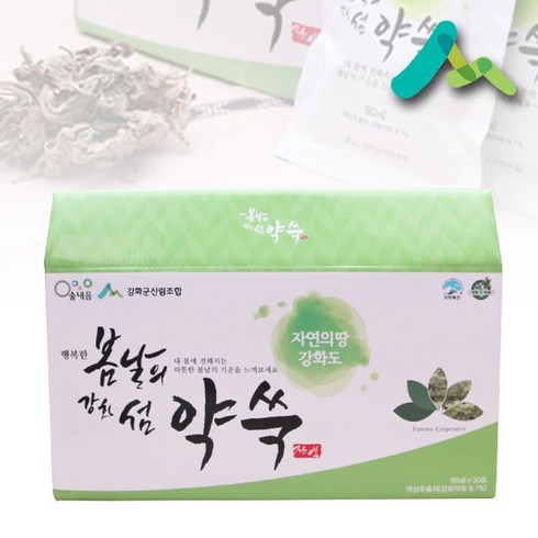 강화군산림조합 봄날의 강화섬 약쑥진액 30포 건강즙, 1박스, 봄날의 강화섬약쑥 60포입