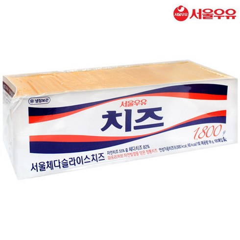 서울우유 서울 체다 슬라이스치즈 100매, 1.8kg, 1개