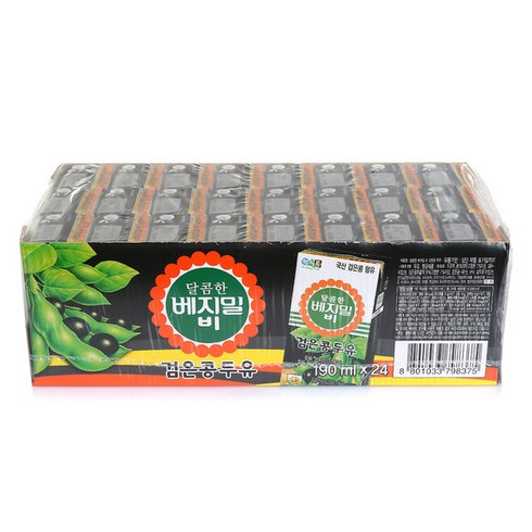 달콤한 베지밀 검은콩B 190ml x 24팩, 24개입