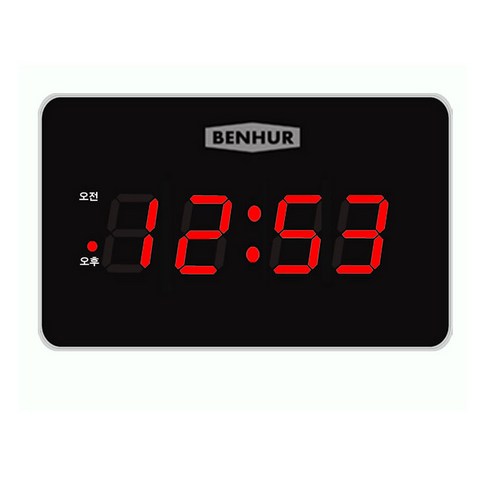 BENHUR_디지털벽시계, HB-105A(레드)