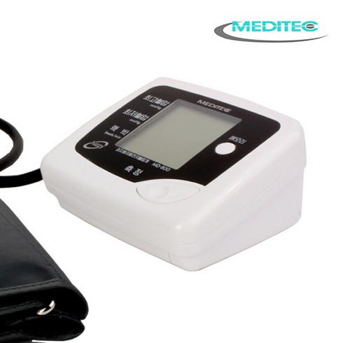 메디텍 자동전자 혈압계 MD-800 국내산 부정맥 감지 어댑터 포함 혈압측정기, 1개