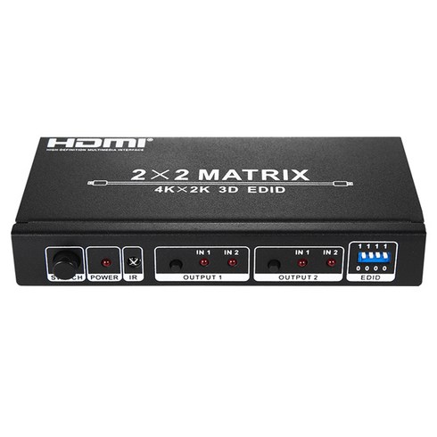 이지넷유비쿼터스 2대2 HDMI MATRIX스위치 4K UHD지원 NEXT 2202HDM, 2개