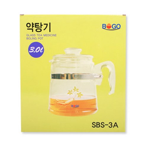 이탈리아노 보고 내열유리 약탕기 3L, 1개