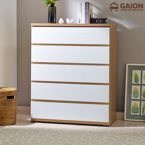 가이온 코드 5단 1000 서랍장, 아카시아화이트