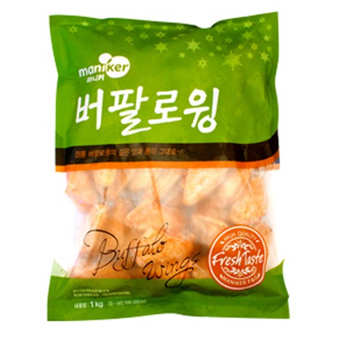마니커 버팔로 윙, 1개, 1kg