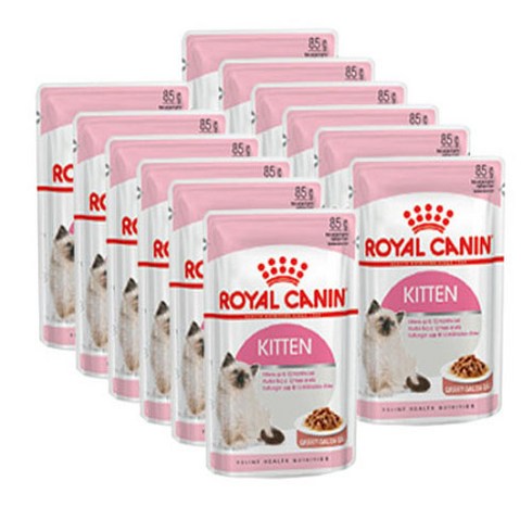 로얄캐닌 키튼 인스팅티브 젤리 파우치 습식사료, 85g, 12개
