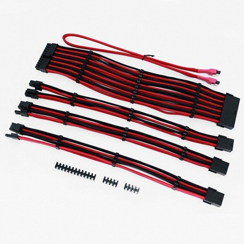 엠스톤글로벌 mStone Acra Sleeve 30 튜닝케이블 SET (블랙레드), 1개