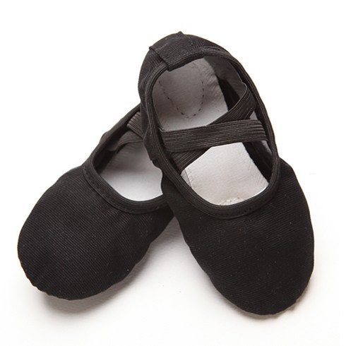 여아/남아용 기본천 발레슈즈(블랙) 슈즈 지퍼백 증정
