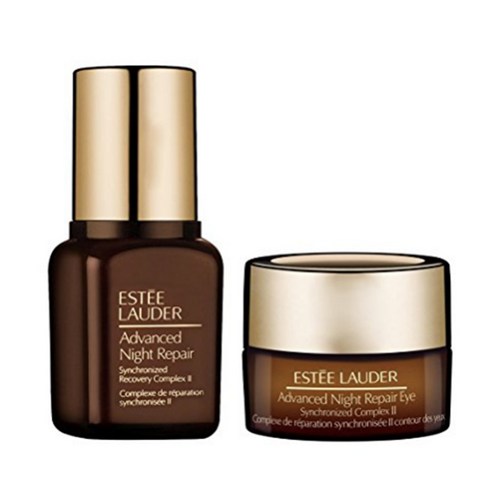 [에스떼 로더] 어드밴스드 나이트 리페어 리커버리 (페이스세럼7ml+아이크림3ml) 미니1세트, 1set