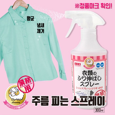[아이미디어] 옷 주름 제거 탈취 스프레이 뿌리는다리미 일본직수입정품, 1개