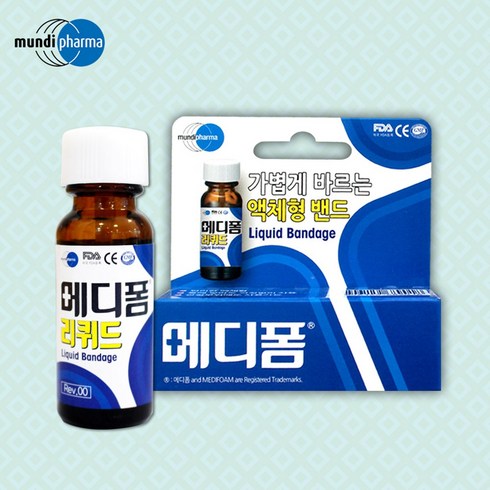 한국먼디파마(유) 메디폼 친수성 폼 드레싱 밴드, 1개