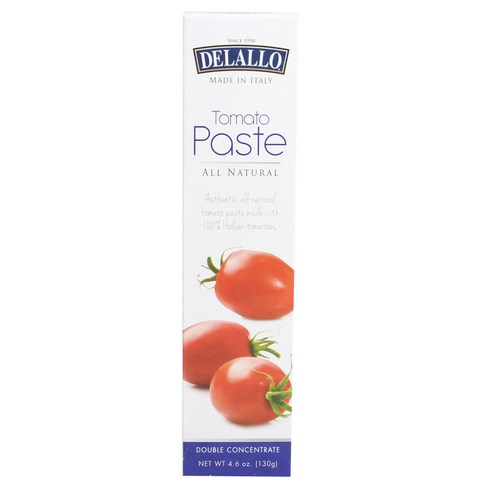 드랄로 토마토 페이스트 올 내추럴 글루텐 프리 무지방, 130g, 1개