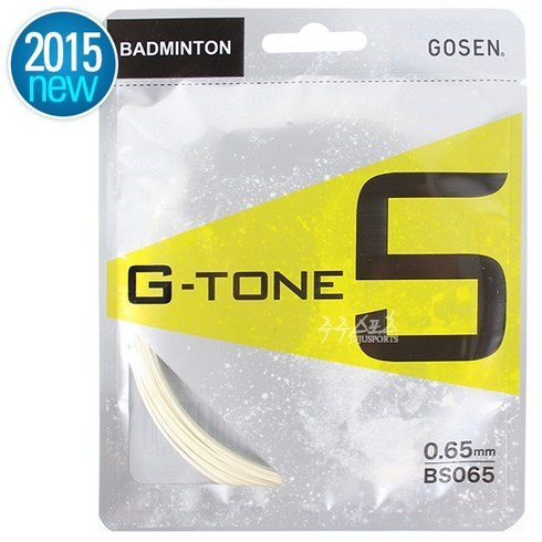 고센 BS065 G-Tone5 네츄럴 0.65mm/10m 배드민턴거트