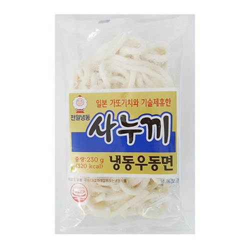 천일사누끼 냉동우동면 230g, 10개
