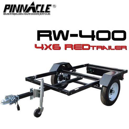 피나클 RW400(4x6) 레드트레일러DIY트레일러 평판트레일러 운송트레일러 화물트레일러 카라반가능 트레일러, 1개