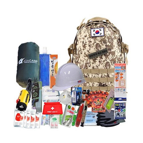 안전닷컴 서바이벌 생존가방 23종-풀세트, 5.밀리터리멀티백팩, 1set