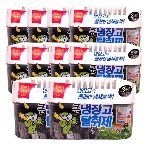 2023년 가성비 최고 산도깨비 냉장고 탈취제 - 산도깨비 냉장고 탈취제 숯 420g, 10개