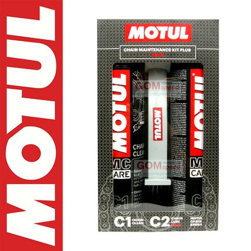MOTUL 모튤 체인루브 로드+체인클린 400ml 세트 C1/C2 방청제+크리너+브러쉬 세트/곰스피드, 1개