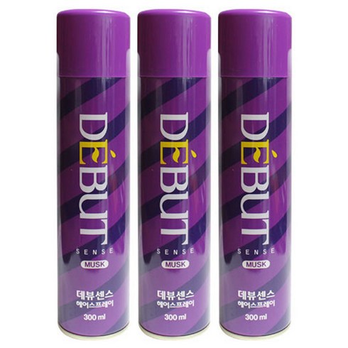 드봉 데뷰 스프레이 무스크향 3개, 300ml