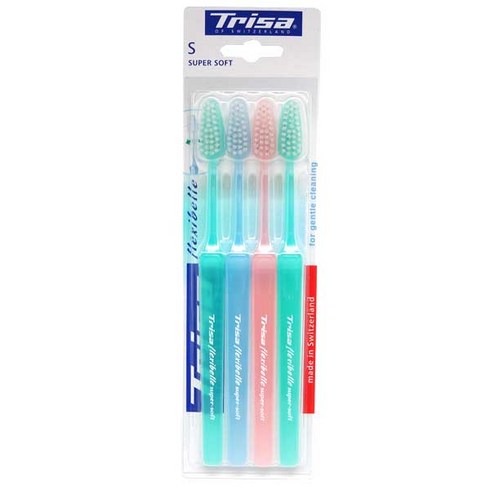 트리사 칫솔 슈퍼소프트 기능성 칫솔, 4개입, 1개