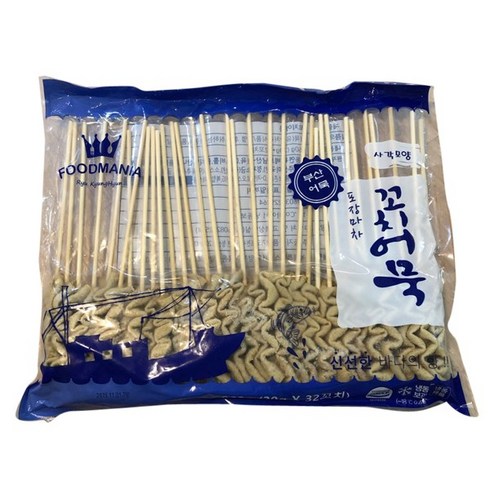 푸드매니아 포장마차 부산꼬치어묵 32꼬치, 960g, 5개