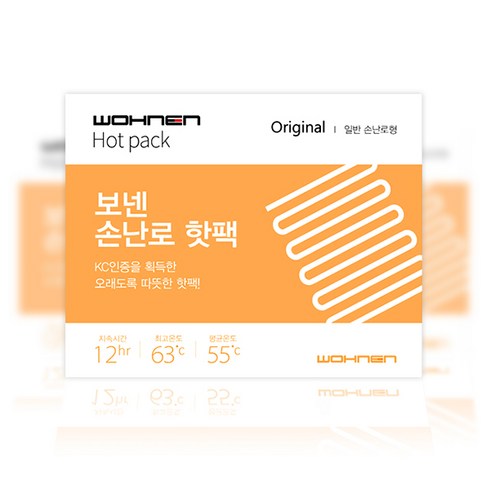 2024년 가성비 최고 보넨핫팩 - WOHNEN 손난로핫팩 일반형, 100개