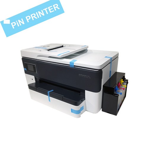대용량 1400ml hp오피스젯 프로 7720 무한 잉크젯 복합기 hp7510 후속 모델 a4복합기+a3프린터 무한잉크 유무선 인쇄 모바일 프린팅 화이트, 4.HP7720특허무한잉크안료1400ML